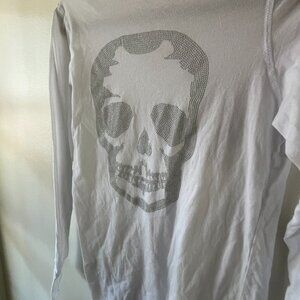 Zadig & Voltaire Henley-style Skull shirt